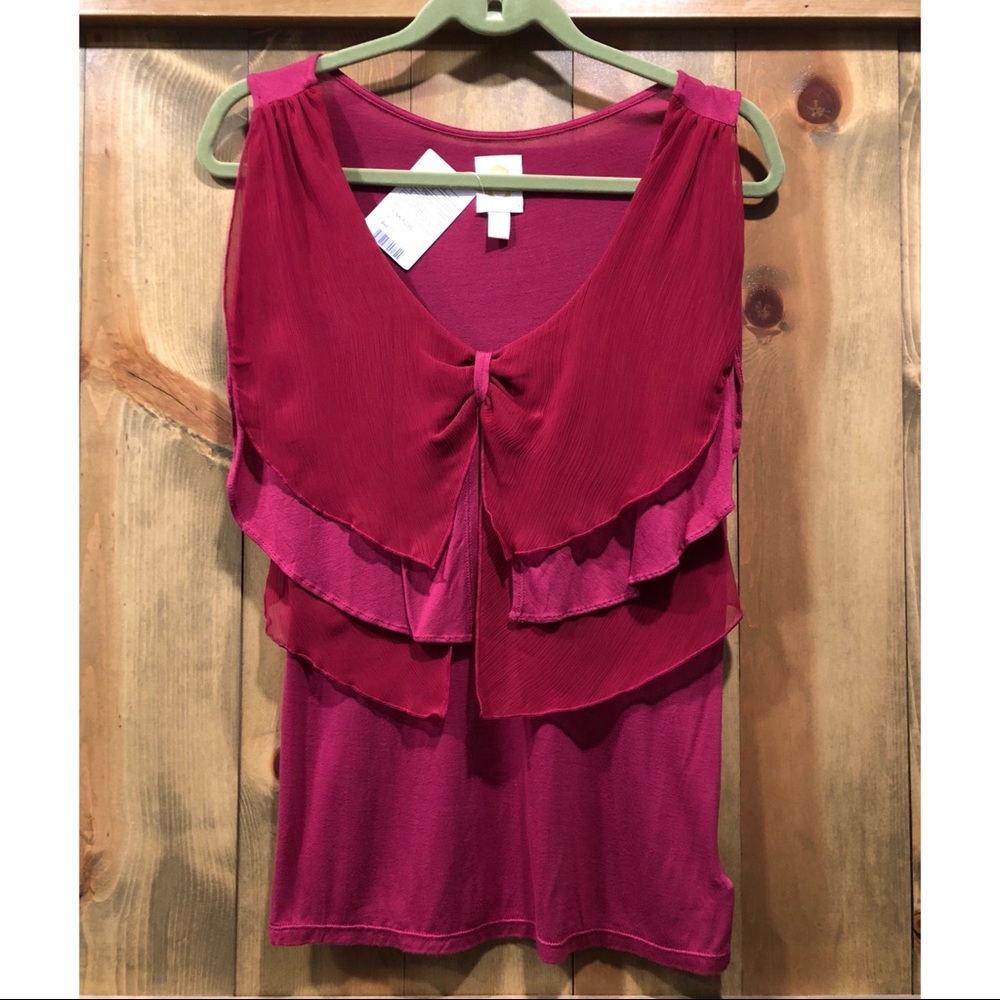 🛍 NWT. Anthropologie sleeveless blouse.